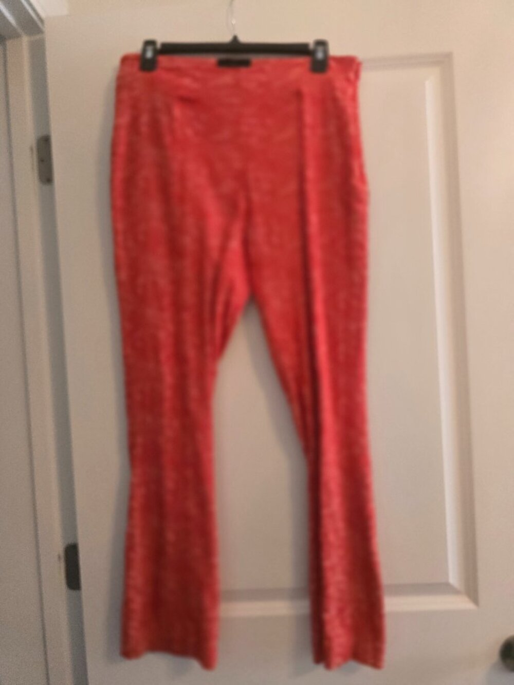 Lady's orange stretchy pull on pants